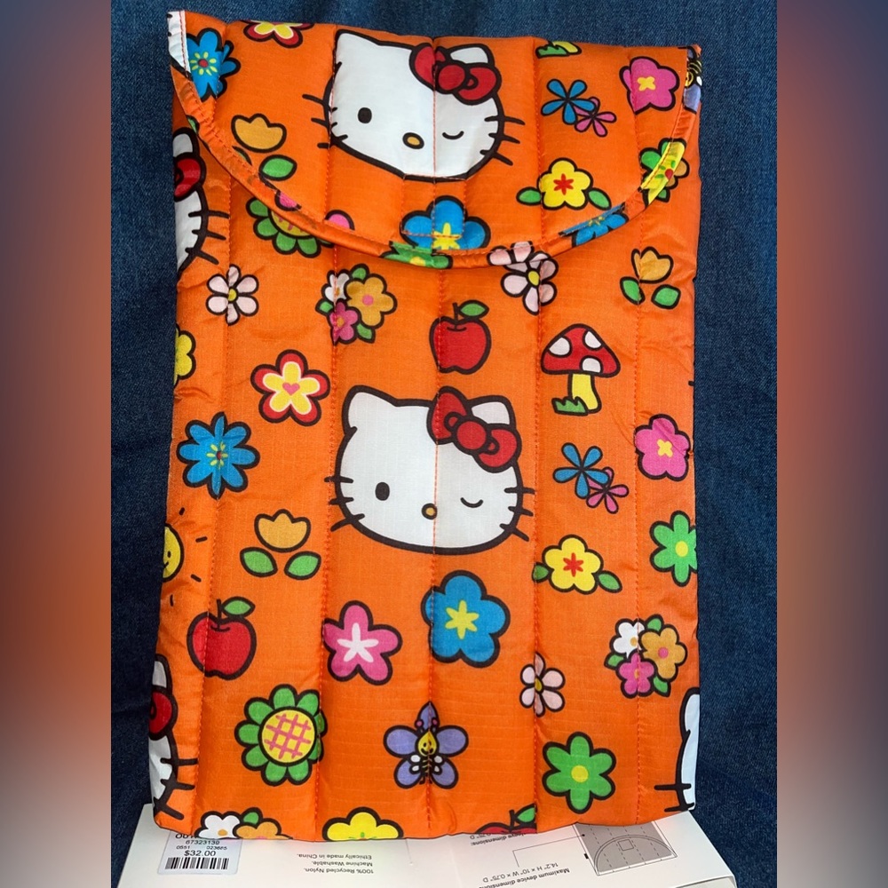 BAGGU X Sanrio Hello Kitty Orange Laptop Sleeve 16” LAST ONE